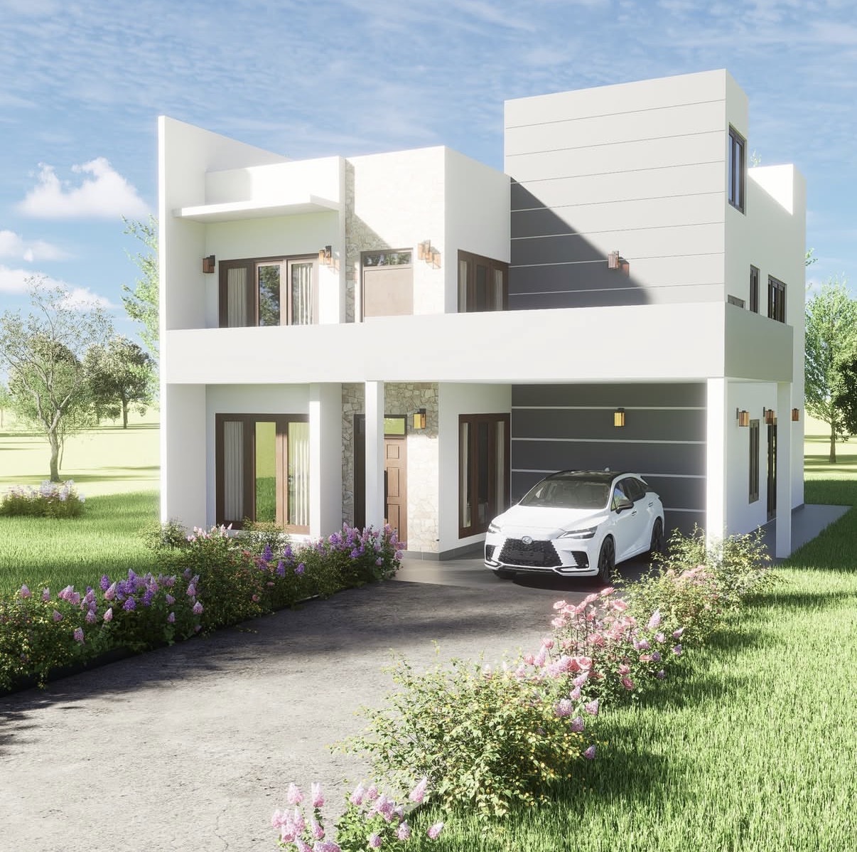 Modern architectural visualization