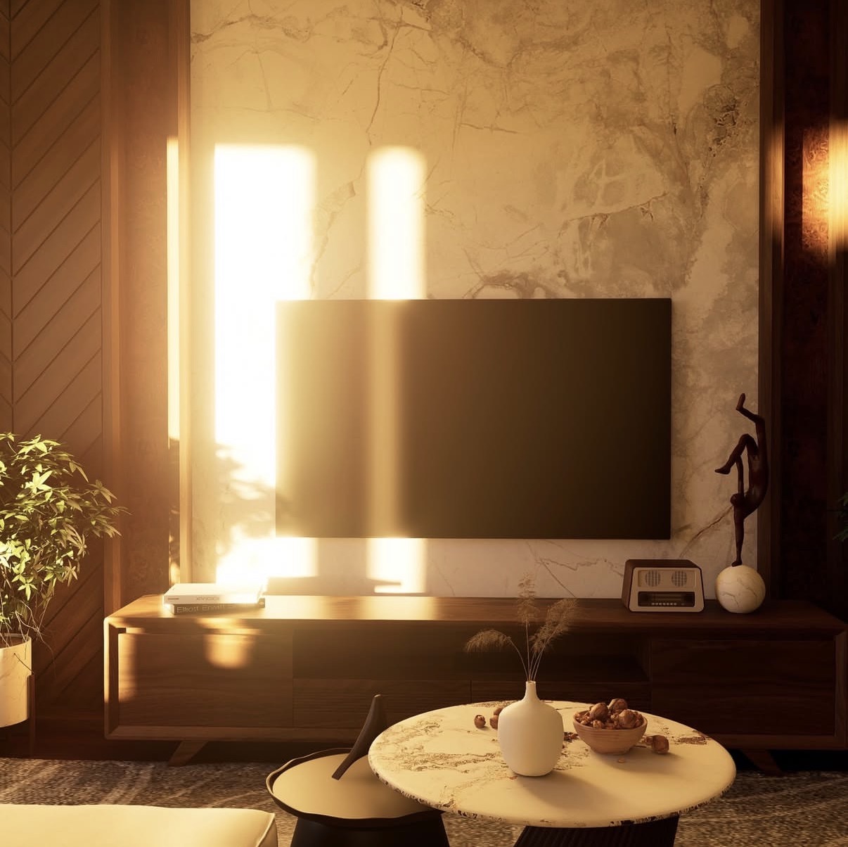 Warm Living Space Interior